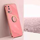 For Xiaomi Civi 2 XINLI Straight Edge 6D Electroplate TPU Phone Case with Ring Holder(Hawthorn Red) - 1