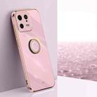 For Xiaomi 13 XINLI Straight Edge 6D Electroplate TPU Phone Case with Ring Holder(Cherry Purple) - 1