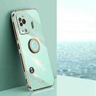 For Xiaomi Black Shark 5 XINLI Straight Edge 6D Electroplate TPU Phone Case with Ring Holder(Mint Green) - 1