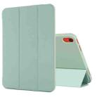 For iPad 10th Gen 10.9 2022 Tri-fold Holder Tablet Leather Case(Matcha Green) - 1