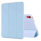 For iPad 10th Gen 10.9 2022 Tri-fold Holder Tablet Leather Case(Light Blue) - 1