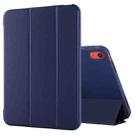 For iPad 10th Gen 10.9 2022 Tri-fold Holder Tablet Leather Case(Dark Blue) - 1