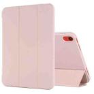 For iPad 10th Gen 10.9 2022 Tri-fold Holder Tablet Leather Case(Pink) - 1