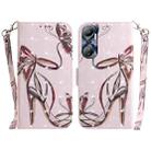 For Infinix Hot 20 3D Colored Horizontal Flip Leather Phone Case(Butterfly High-heeled) - 1
