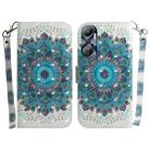 For Infinix Hot 20 3D Colored Horizontal Flip Leather Phone Case(Peacock Wreath) - 1