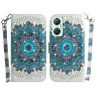 For Infinix Hot 20 5G 3D Colored Horizontal Flip Leather Phone Case(Peacock Wreath) - 1