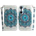 For Infinix Hot 20s 3D Colored Horizontal Flip Leather Phone Case(Peacock Wreath) - 1
