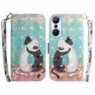 For Infinix Hot 20s 3D Colored Horizontal Flip Leather Phone Case(Black White Cat) - 1