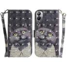 For Tecno Pova 4 3D Colored Horizontal Flip Leather Phone Case(Hug Cat) - 1