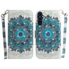 For Tecno Pova Neo 2 3D Colored Horizontal Flip Leather Phone Case(Peacock Wreath) - 1