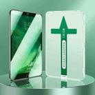For iPad 10.2 2021 / 2020 / 2019 0.3mm Easy Install Green Light Eye-Protection Tempered Glass Film - 1