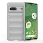 For Google Pixel 7 Magic Shield TPU + Flannel Phone Case(Grey) - 1