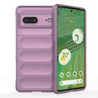 For Google Pixel 7 Magic Shield TPU + Flannel Phone Case(Purple) - 1