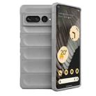 For Google Pixel 7 Pro Magic Shield TPU + Flannel Phone Case(Grey) - 1