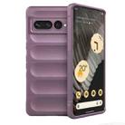 For Google Pixel 7 Pro Magic Shield TPU + Flannel Phone Case(Purple) - 1