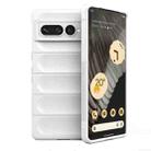 For Google Pixel 7 Pro Magic Shield TPU + Flannel Phone Case(White) - 1