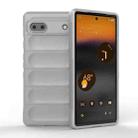 For Google Pixel 6a Magic Shield TPU + Flannel Phone Case(Grey) - 1