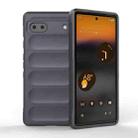 For Google Pixel 6a Magic Shield TPU + Flannel Phone Case(Dark Grey) - 1