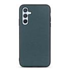 For Samsung Galaxy A54 5G Accurate Hole Lambskin Texture Genuine Leather Phone Case(Green) - 1