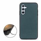 For Samsung Galaxy A54 5G Accurate Hole Lambskin Texture Genuine Leather Phone Case(Green) - 2