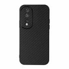 For Honor 80 Carbon Fiber Texture Shockproof Phone Case(Black) - 1