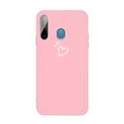 For Galaxy A11 / M11 Frosted Candy-Colored Ultra-thin TPU Phone(Pink) - 1