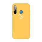For Galaxy A11 / M11 Frosted Candy-Colored Ultra-thin TPU Phone(Yellow) - 1