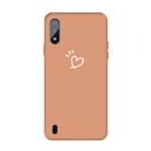 For Galaxy A01 Frosted Candy-Colored Ultra-thin TPU Phone(Orange) - 1