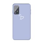 For Galaxy A91 / S10 Lite Frosted Candy-Colored Ultra-thin TPU Phone(Light Purple) - 1