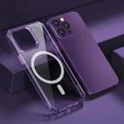 For iPhone 14 Pro TPU Four-corner Airbag Shockproof Magsafe Phone Case(Purple) - 1