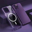 For iPhone 14 Pro Max TPU Four-corner Airbag Shockproof Magsafe Phone Case(Purple) - 1