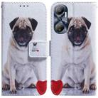 For Infinix Hot 20 Coloured Drawing Flip Leather Phone Case(Pug) - 1