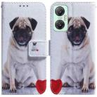 For Infinix Hot 20 5G Coloured Drawing Flip Leather Phone Case(Pug) - 1