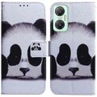 For Infinix Hot 20 5G Coloured Drawing Flip Leather Phone Case(Panda) - 1