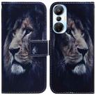 For Infinix Hot 20s Coloured Drawing Flip Leather Phone Case(Lion) - 1