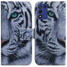 For Realme Q3S / Q3T / 9 SE / 9 5G Speed Coloured Drawing Flip Leather Phone Case(Tiger) - 1