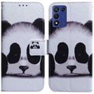For Realme Q3S / Q3T / 9 SE / 9 5G Speed Coloured Drawing Flip Leather Phone Case(Panda) - 1