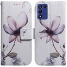 For Realme Q3S / Q3T / 9 SE / 9 5G Speed Coloured Drawing Flip Leather Phone Case(Magnolia Flower) - 1