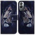 For Tecno Pova 4 Coloured Drawing Flip Leather Phone Case(Lion) - 1
