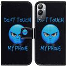 For Tecno Pova 4 Coloured Drawing Flip Leather Phone Case(Anger) - 1