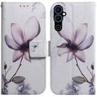 For Tecno Pova Neo 2 Coloured Drawing Flip Leather Phone Case(Magnolia Flower) - 1