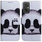 For Xiaomi Redmi 11 Prime 4G Coloured Drawing Flip Leather Phone Case(Panda) - 1
