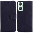 For Infinix Hot 20 5G Skin Feel Pure Color Flip Leather Phone Case(Black) - 1