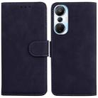 For Infinix Hot 20s Skin Feel Pure Color Flip Leather Phone Case(Black) - 1