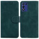 For Realme Q3S / Q3T / 9 SE / 9 5G Speed Skin Feel Pure Color Flip Leather Phone Case(Green) - 1