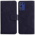 For Realme Q3S / Q3T / 9 SE / 9 5G Speed Skin Feel Pure Color Flip Leather Phone Case(Black) - 1