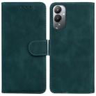 For Tecno Pova 4 Skin Feel Pure Color Flip Leather Phone Case(Green) - 1