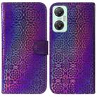 For Infinix Hot 20 5G Colorful Magnetic Buckle Leather Phone Case(Purple) - 1