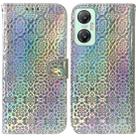 For Infinix Hot 20 5G Colorful Magnetic Buckle Leather Phone Case(Silver) - 1