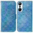 For Infinix Hot 20s Colorful Magnetic Buckle Leather Phone Case(Blue) - 1